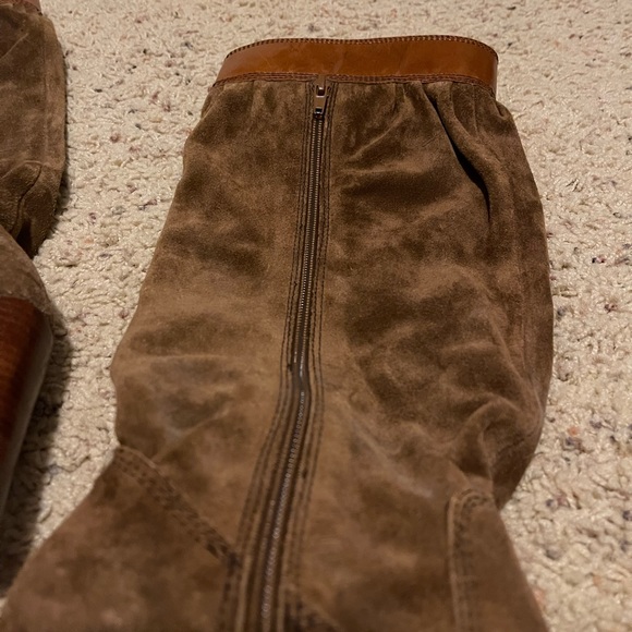 Michael Kors brown suede harness slouch boots - Picture 6 of 6
